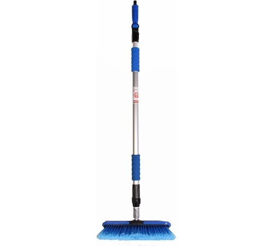Изображение товара Телескопическая щетка для мойки Megapower с клапаном регулировки воды, 110-185 см, с переключателем, 2 M-71707 276362