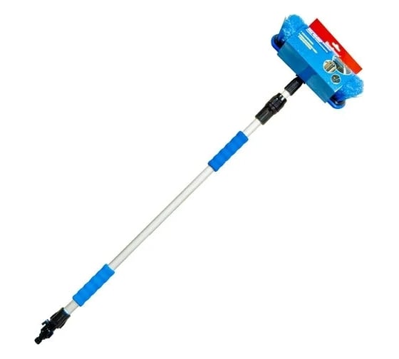 Изображение товара Телескопическая щетка для мойки Megapower с клапаном регулировки воды, 100-170 см M-71703 274174