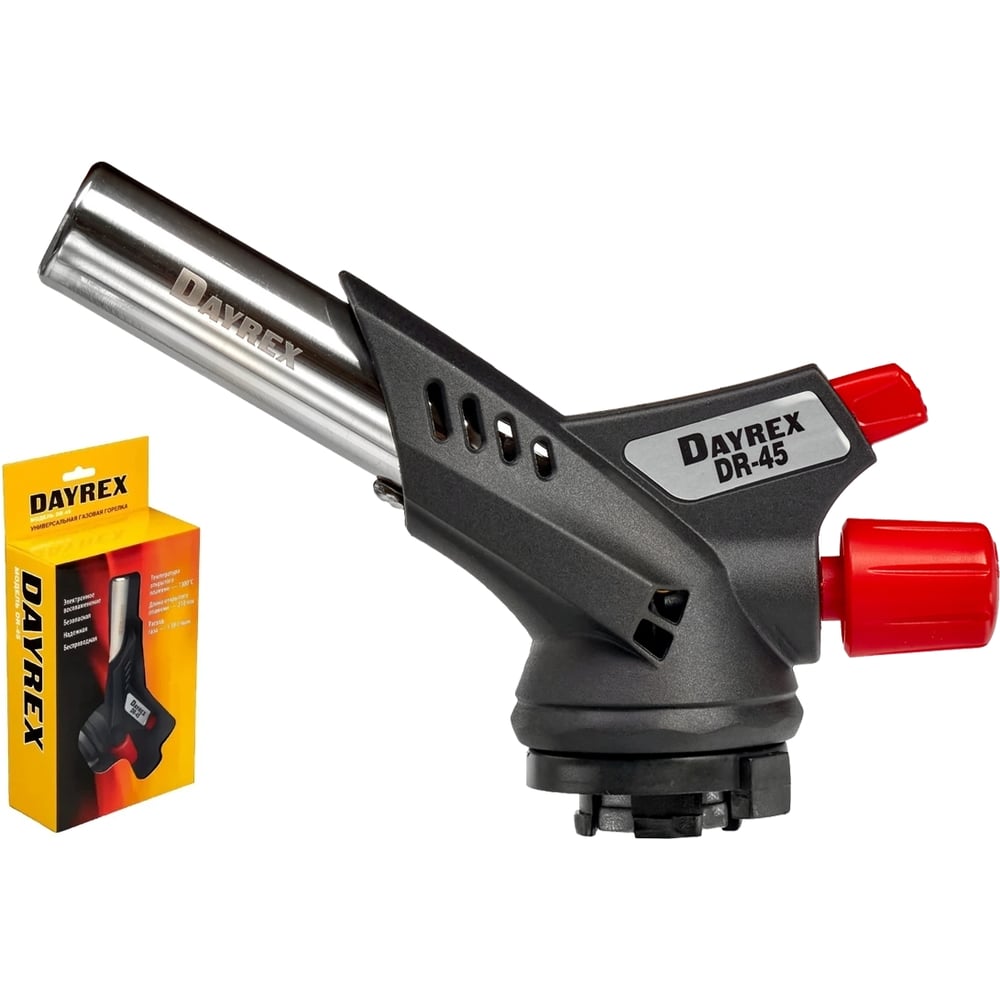 Изображение товара Газовая горелка DAYREX 45 с пьезоподжигом и регулятором пламени