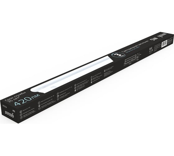 Изображение товара Линейный светильник Gauss LED матовый 5W 4100K 311x25x36 130511205