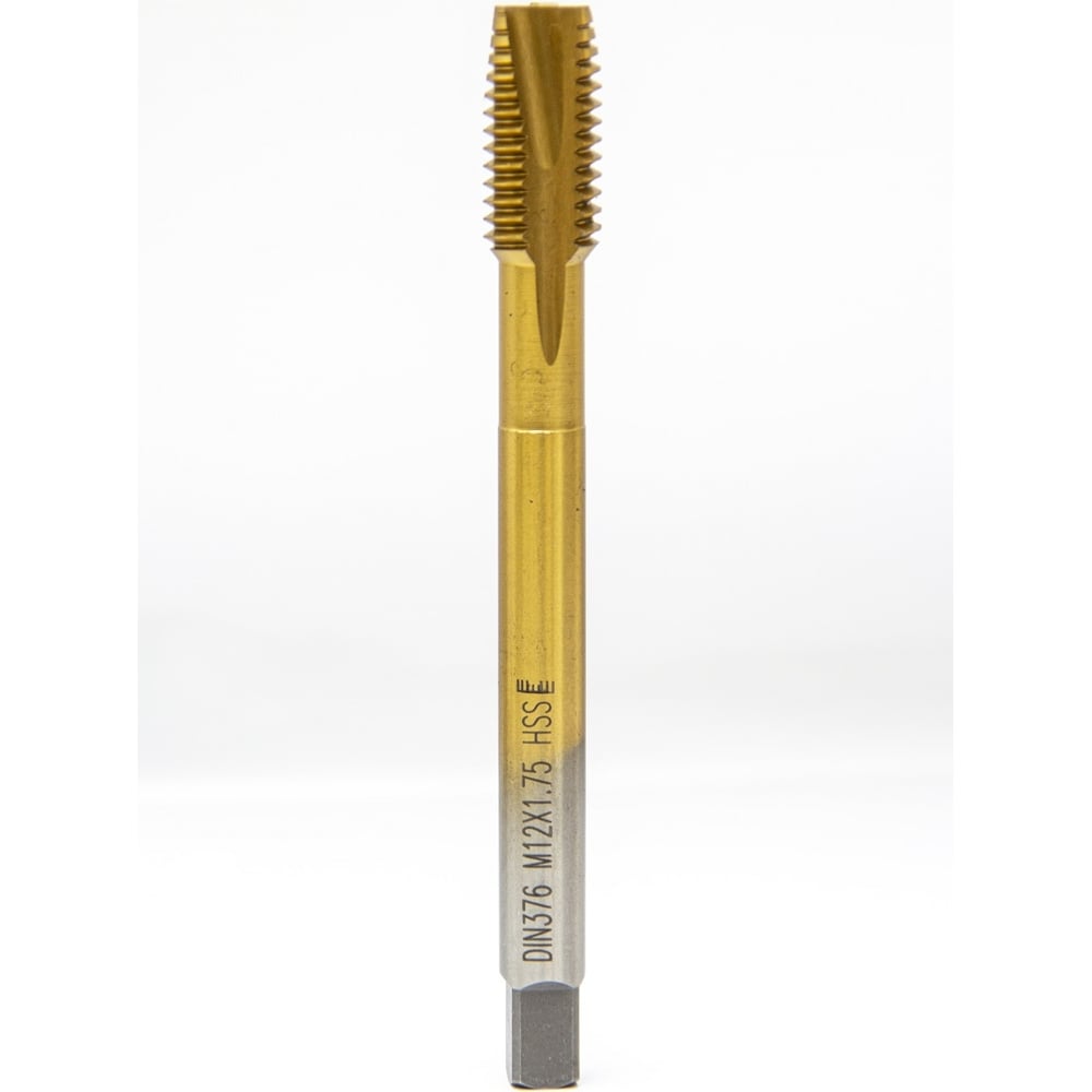 Изображение товара Метчик DAKSTOOLS М12x1,75 tin метрический быстрорежущая сталь DIN 376