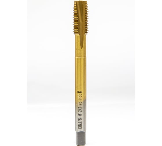 Изображение товара Метчик DAKSTOOLS м12x1,75 tin, прямая канавка 11-12175