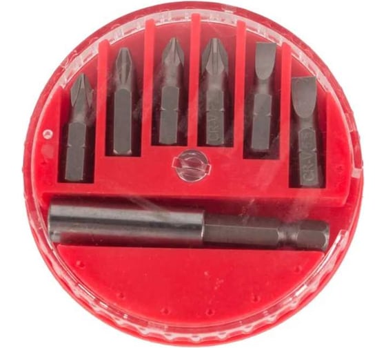 Изображение товара Набор бит с магнитным адаптером (7 предметов) GROSSMEISTER 024022001