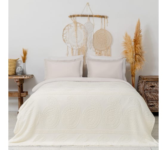 Изображение товара Покрывало-простыня Arya Home arya 200x220, misley, экрю 8696422530441