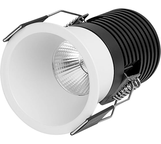 Изображение товара Светодиодный встраиваемый светильник Neylight 5w cree cob 3000k 24гр размер: d40xh58mm цвет белый NL10114W