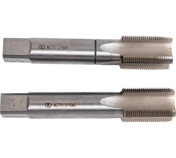 Изображение товара Машинно-ручной метчик ТехноСталь М33х3.5, Р6М5, компл 2шт., d1=22.4мм, 2620-2019(17) исп.2, Н2, t173084