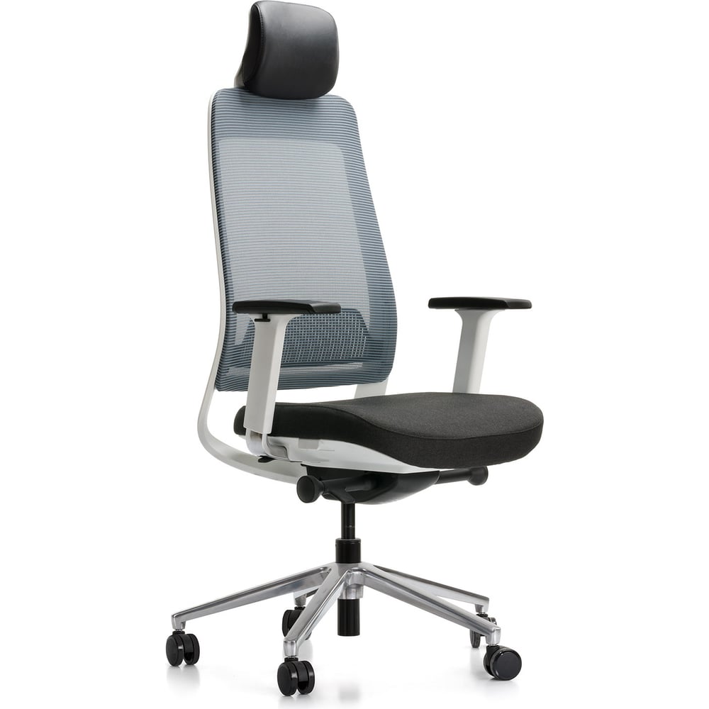 Изображение товара Кресло MODER ФАЛЬКОНЕ с сеткой и подлокотниками в синем цвете