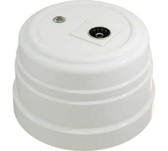 Изображение товара Пластиковая TV (SAT) розетка МЕЗОНИНЪ оконечная, цвет - белый GE30321-01