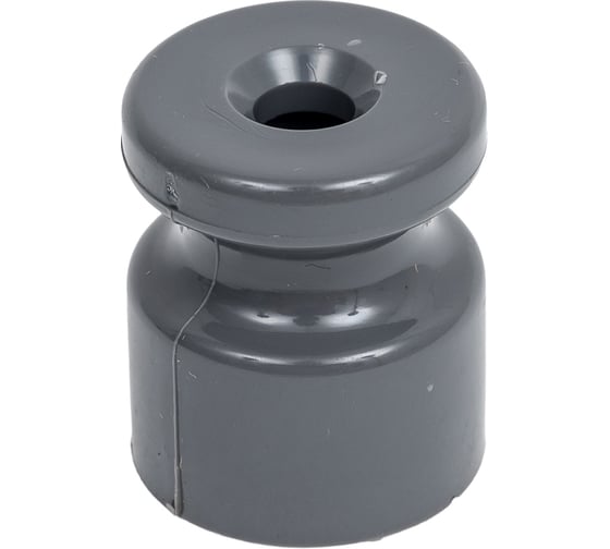 Изображение товара Универсальный пластиковый изолятор МЕЗОНИНЪ, цвет - серый (100шт/уп) GE30025-07