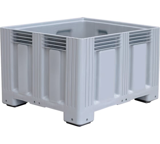 Изображение товара Контейнер Дигрус BigBox 1200x1000x758 мм, сплошной, на ножках, серый К-120.100.75-ВВСС/Д