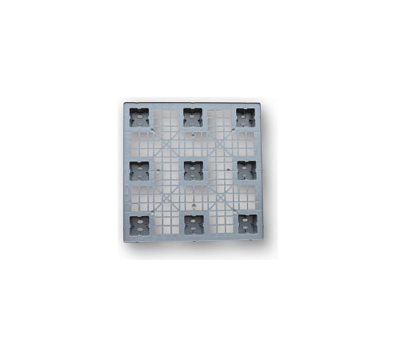 Изображение товара Поддон Дигрус 1276x1276x160 мм, сточный, пластиковый, серый П-127.127.16-СС/Д