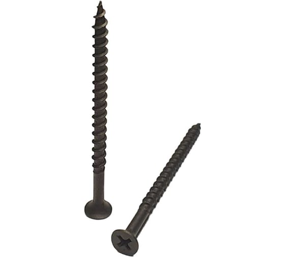 Изображение товара Черный саморез по дереву GSMETZ 4.2x70 мм, фосфатированный, 1 кг, 204 шт., ph2 1004270-1