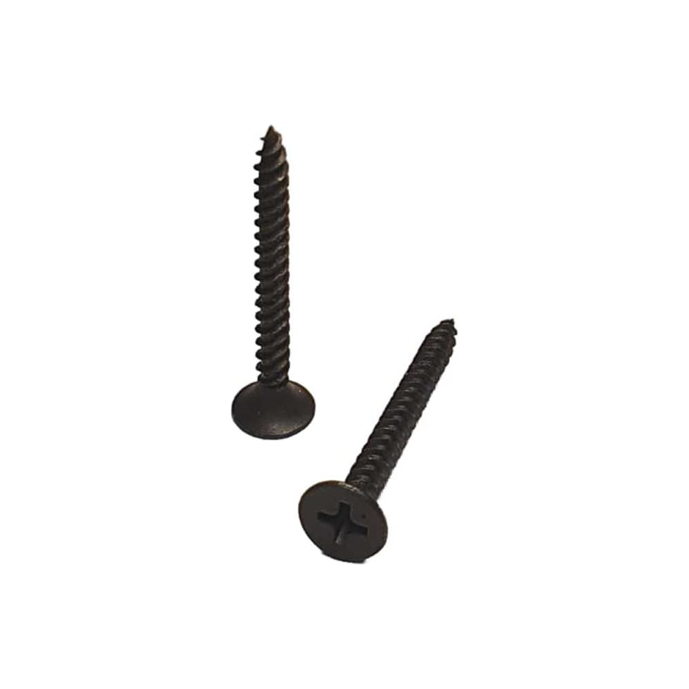 Изображение товара Черный саморез по металлу, дереву, гкл GSMETZ 3.5x35 мм, усиленный, фосфатированный, 1 кг, 500 шт., ph2 1013535-1