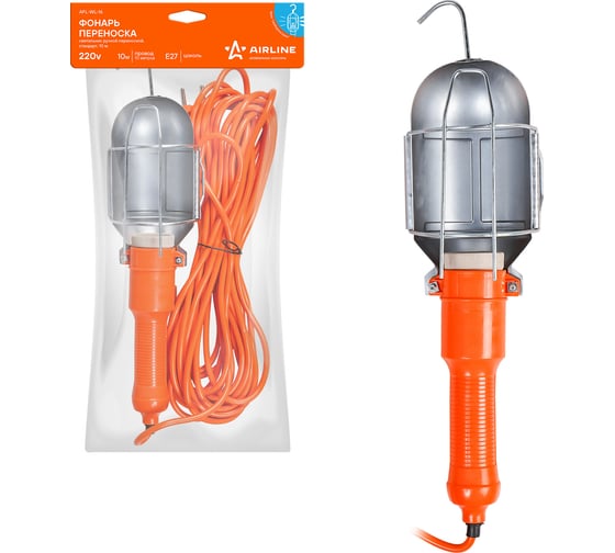 Изображение товара Фонарь Airline переноска 220В, провод 10 м AFL-WL-16