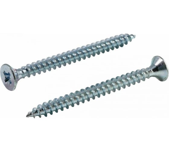 Изображение товара Универсальный саморез КВАДРА 4.5x40 белый, потайная голова, цинк, уп. 10 шт. 453040010812