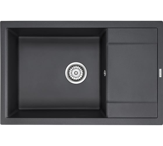 Изображение товара Гранитная мойка Paulmark FLUGEN 60 черный, 780x500 мм PM317850-BL
