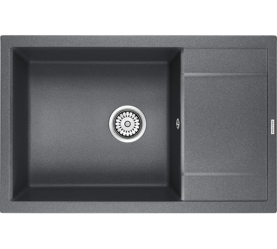 Изображение товара Гранитная мойка Paulmark FLUGEN 60 графит, 780x500 мм PM317850-DG