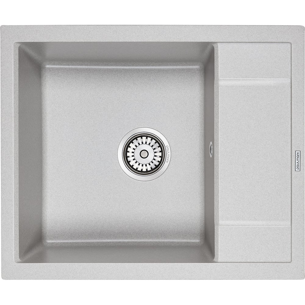 Изображение товара Гранитная мойка Paulmark FLUGEN 50-600 кварц серый 600x500 мм