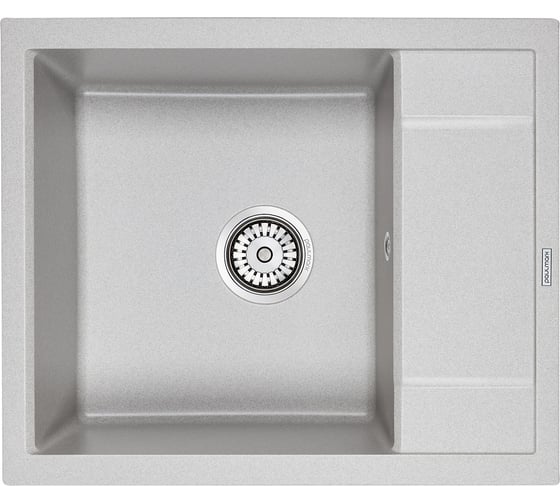 Изображение товара Гранитная мойка Paulmark FLUGEN 50-600 серый, 600x500 мм PM216050-GR