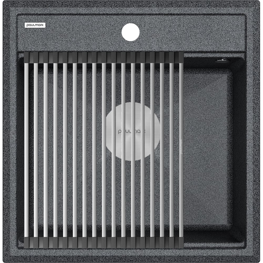 Изображение товара Гранитная мойка Paulmark STEPIA 50 графит 500x510 врезная