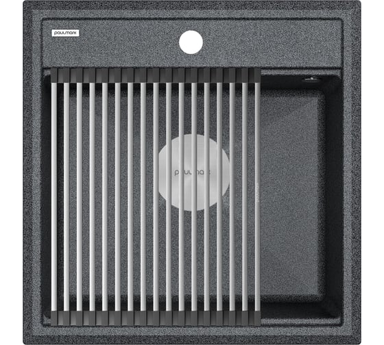 Изображение товара Гранитная мойка Paulmark STEPIA 50 графит, 500x510 PM115051-DG