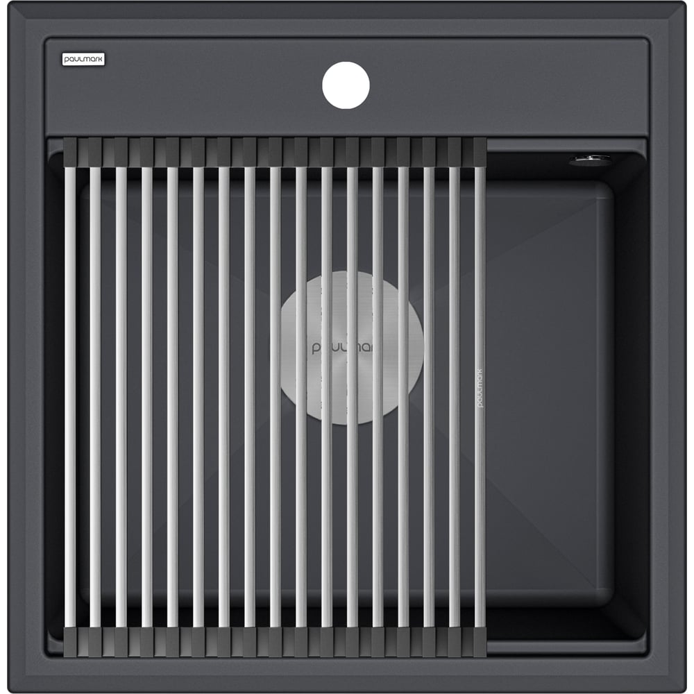 Изображение товара Гранитная мойка Paulmark STEPIA 50 антрацит, 500x510 PM115051-AN