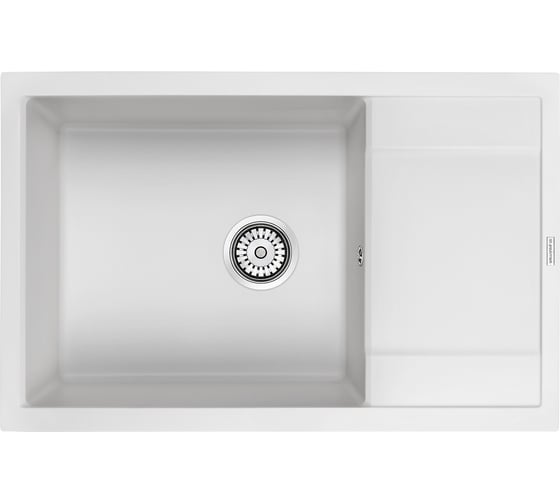 Изображение товара Гранитная мойка Paulmark FLUGEN 60 белый, 780x500 мм PM317850-WH