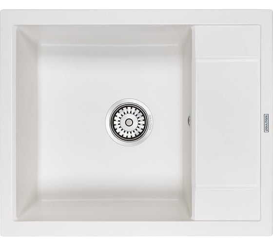 Изображение товара Гранитная мойка Paulmark FLUGEN 50-600 белый, 600x500 мм PM216050-WH