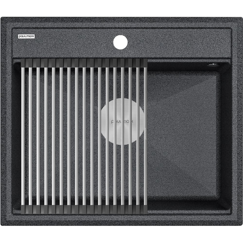 Изображение товара Гранитная мойка Paulmark STEPIA 60 графит кварц врезная