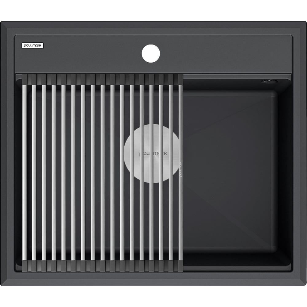 Изображение товара Гранитная мойка Paulmark STEPIA 60 антрацит, 590x510 PM115951-AN
