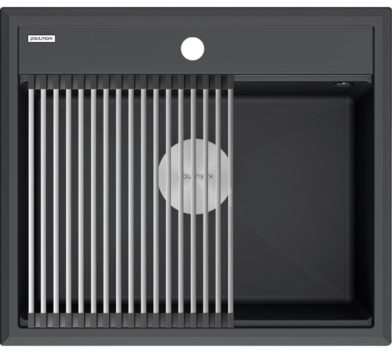 Изображение товара Гранитная мойка Paulmark STEPIA 60 антрацит, 590x510 PM115951-AN