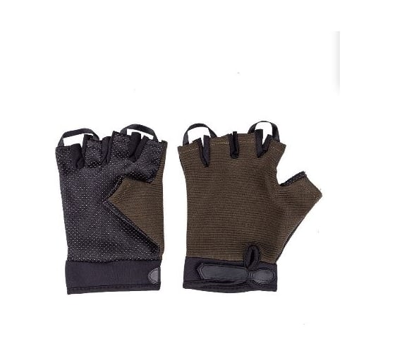 Изображение товара Туристические перчатки без пальцев Следопыт зеленые, размер xl PF-GT-G02