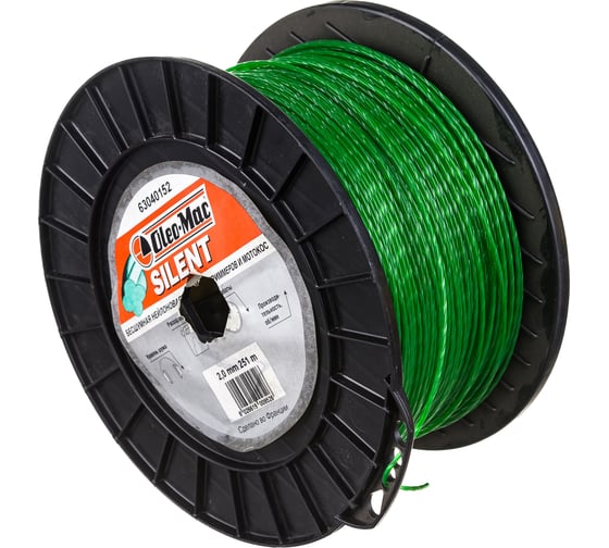 Изображение товара Леска 2.0мм 251м silent Oleo-Mac 6304-0152