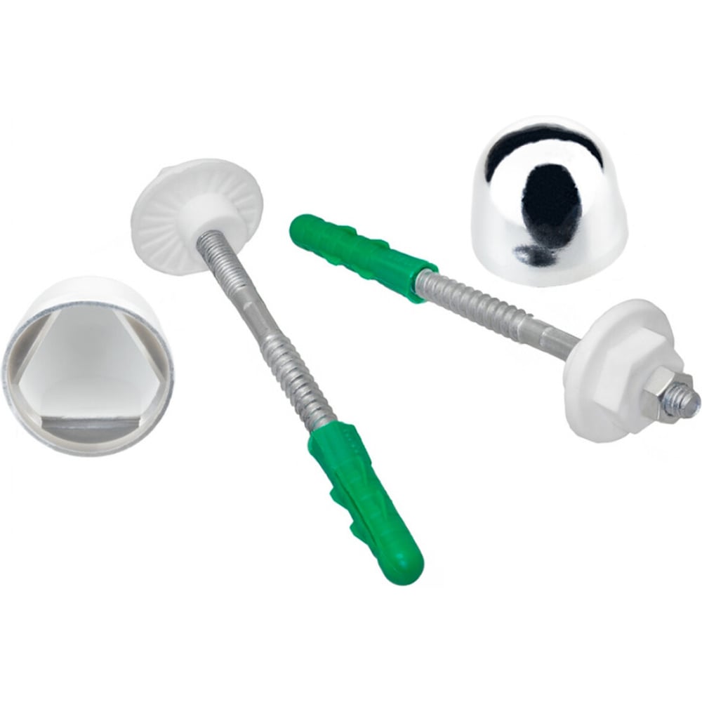 Изображение товара Крепление для умывальника MasterProf хром MP ИС.130924 монтажный комплект 2 шт