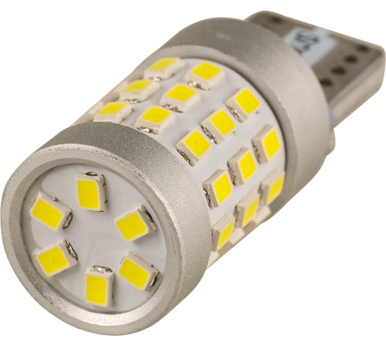 Изображение товара Автолампа SKYWAY диод T10 (W5W) 9/36V 42 SMD диода 1-конт (CANBUS) белая, 2 шт. S08202097