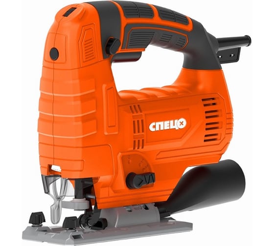 Изображение товара Лобзик Спец БПМ-800М, 850 Вт, литая подошва, лазерная направл, быстрозаж.патрон,0-3000об/мин, маятник, макс глубина пропила в дереве 100мм, цв коробка СПЕЦ-4039