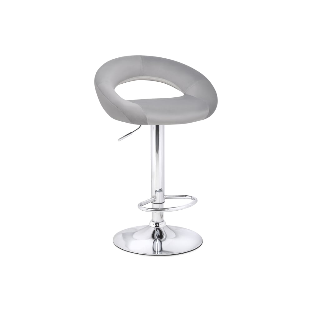 Изображение товара Барный стул Woodville oazis gray fabric/chrome 15503
