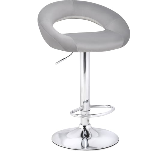Изображение товара Барный стул Woodville oazis gray fabric/chrome 15503
