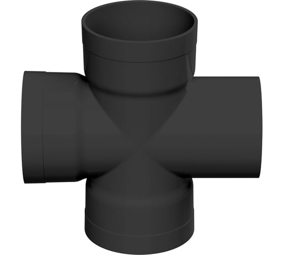 Изображение товара Крестообразное соединение для двустенных труб DKC, 90 град., полипропилен, д.125 мм 022125
