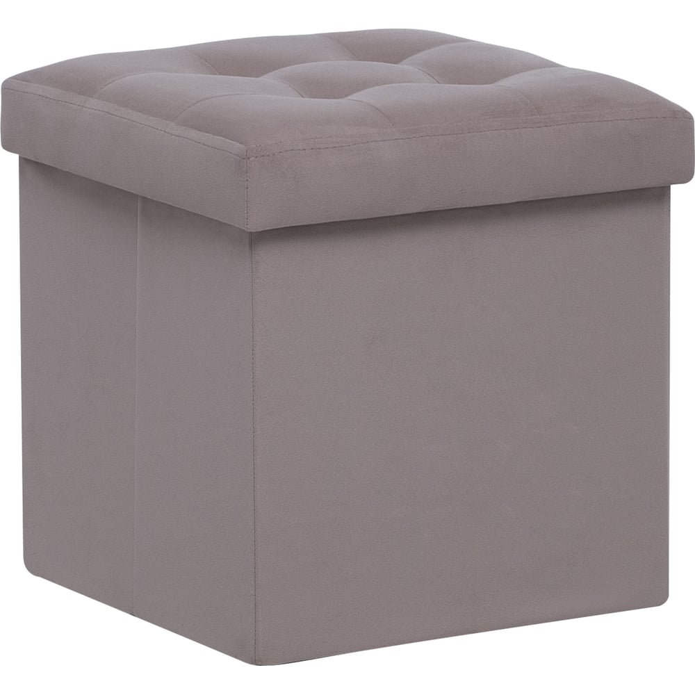 Изображение товара Пуф складной с крышкой Leset Плуто из велюра Какао