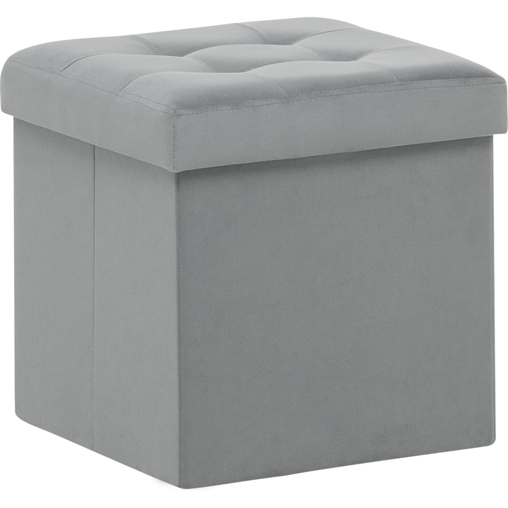 Изображение товара Пуф складной Velutto 12 антрацит городской стиль практичный комфорт