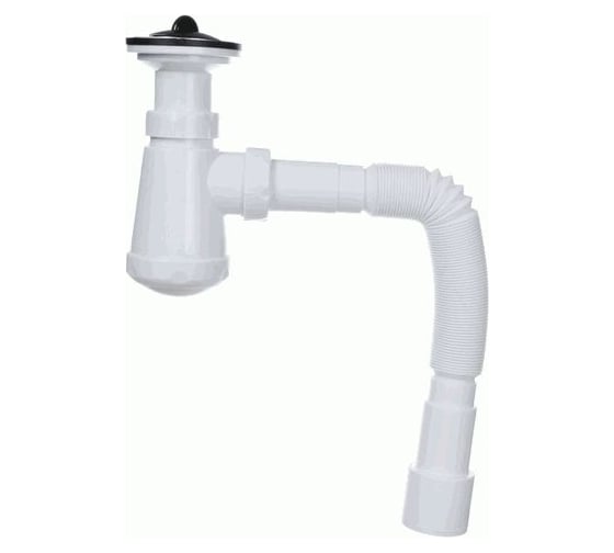 Изображение товара Сифон Terma 1 1/2" на 40 с гофрой, универсальный 40/50 10088 32323