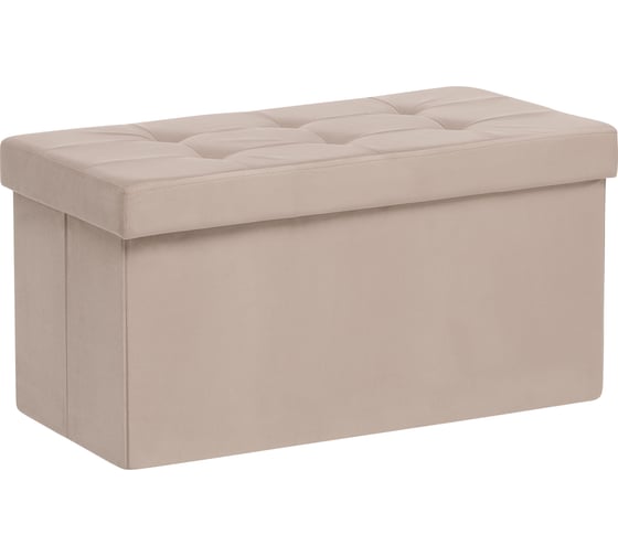 Изображение товара Пуф Leset Леда складной с крышкой, велюр Velutto 04 (Крем) 1303-1410