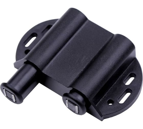 Изображение товара Двойной магнитный держатель для стеклянного фасада Вещицы 2 шт., черный MD-002 BL