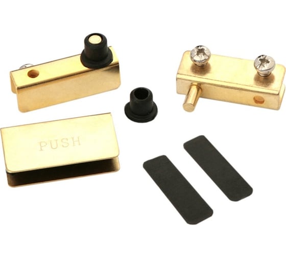 Изображение товара Петля с ручкой для стеклянного фасада Вещицы золото M551 GP