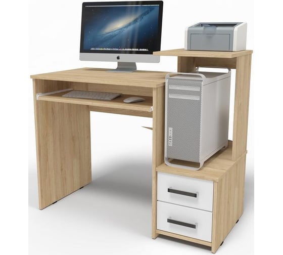 Изображение товара Письменный стол Woodville джаз-24 правый дуб сонома 328702