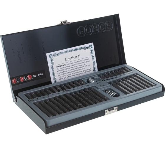 Изображение товара Набор бит шестигранных Torx FORCE 4401 1/2 3/8