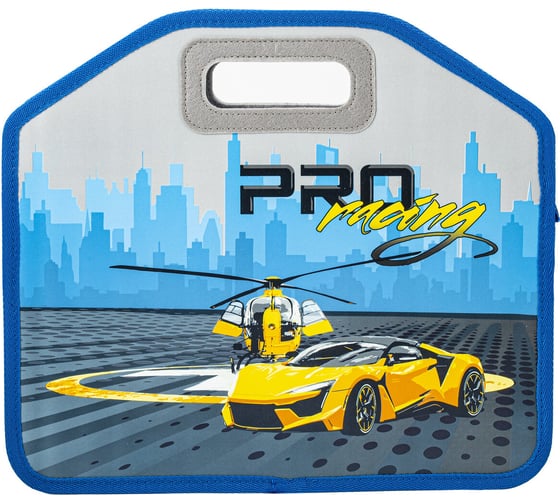 Изображение товара Папка-сумка ЮНЛАНДИЯ 1 отделение, фетровые ручки, 34x30x11 см, proracing 271632