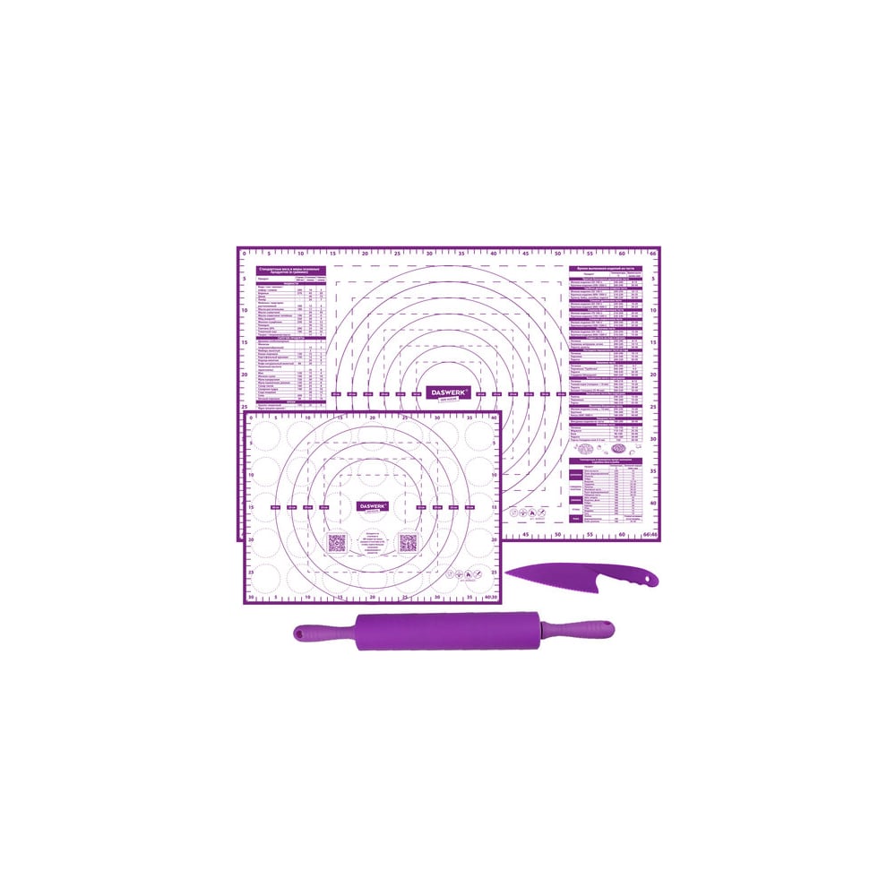 Изображение товара Силиконовый коврик для выпечки DASWERK 4 в 1 30x40 см 46x66 см