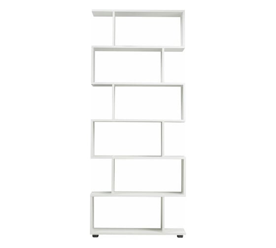 Изображение товара Стеллаж BRABIX scandi sh-008, 730x250x1760 мм, 6 секций, лдсп, белый 641897
